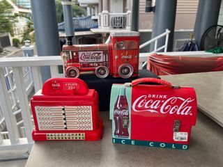 Assorted Coca-Cola Metal Items