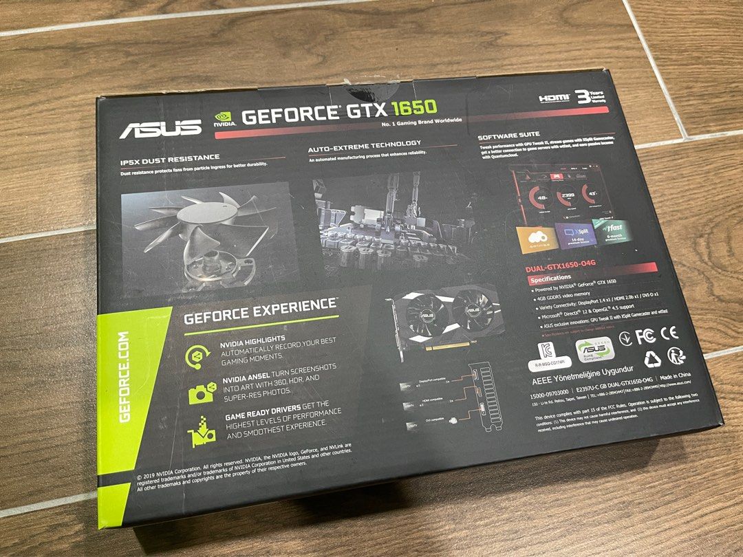 Asus gtx 1650 clearance 4g