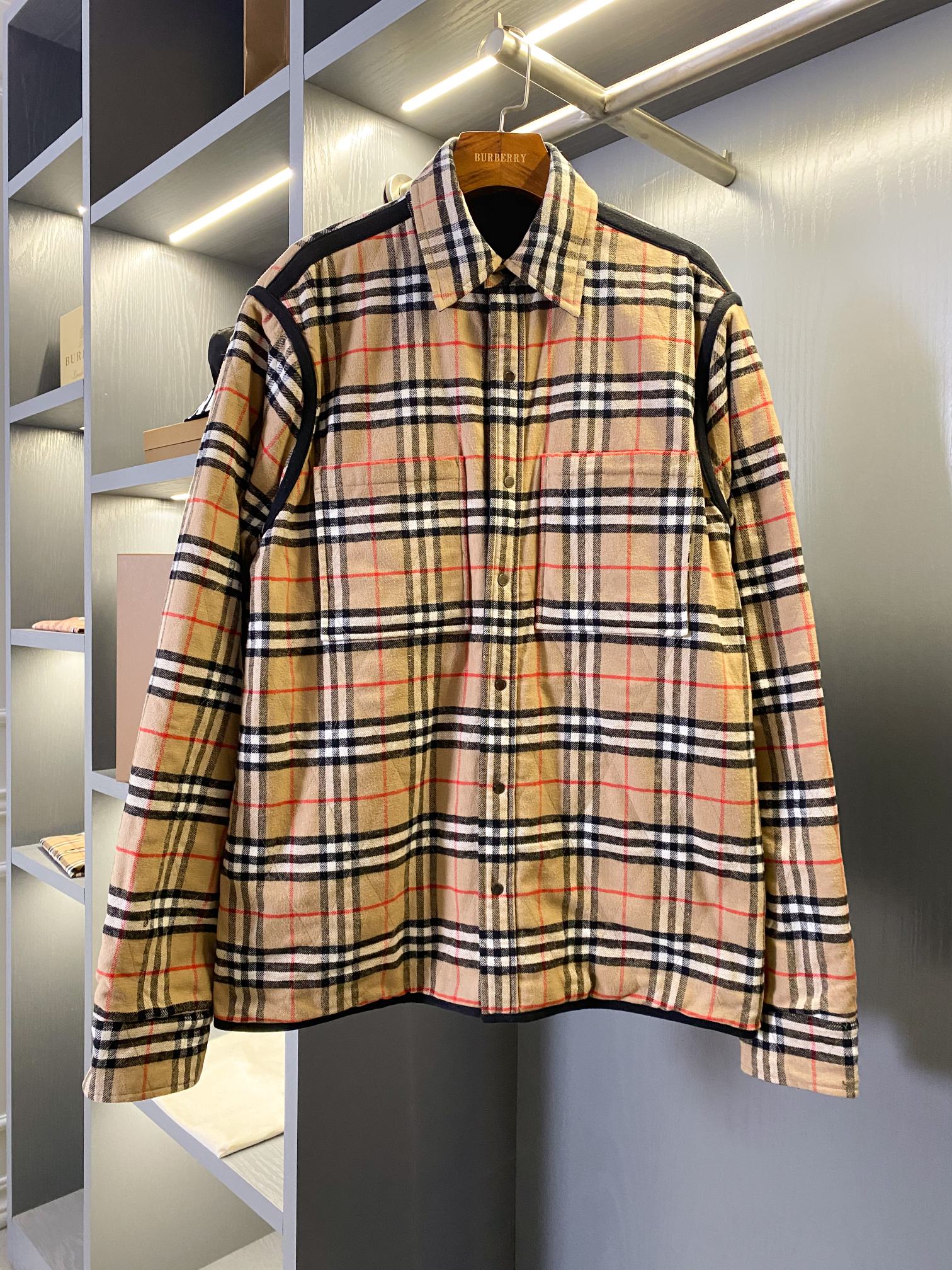 Burberry flannel cheap sale