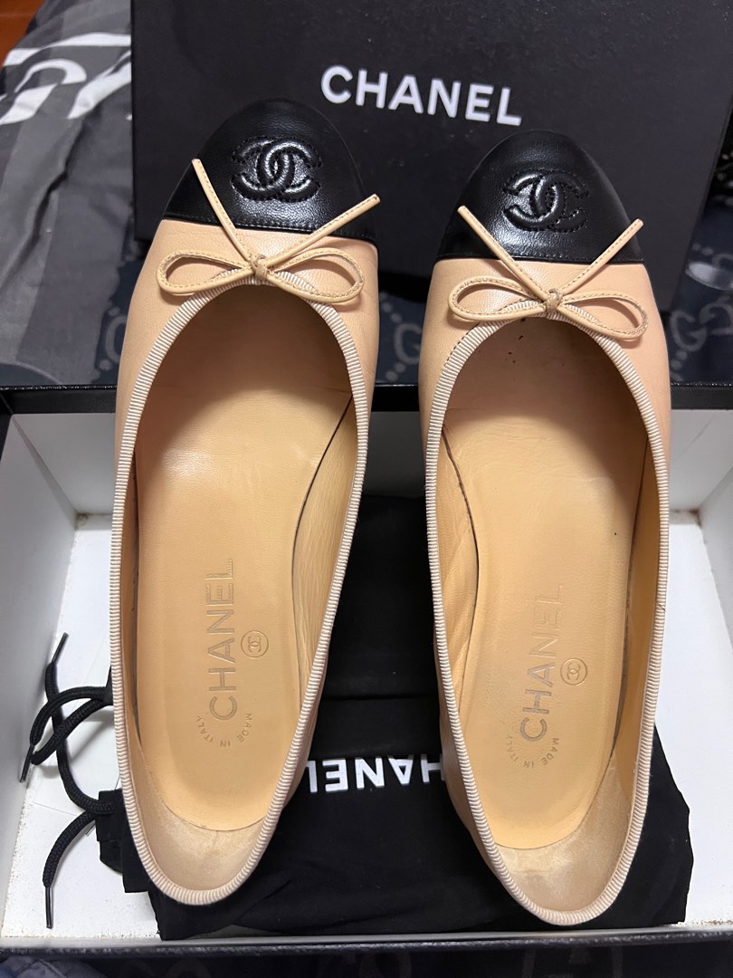 Authentic Chanel Ballet Flat on Carousell