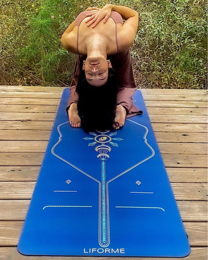 Authentic Genuine Original Brand New Liforme Yoga Mat Cosmic Moon - Dusk  Blue, Sports Equipment, Exercise & Fitness, Exercise Mats on Carousell