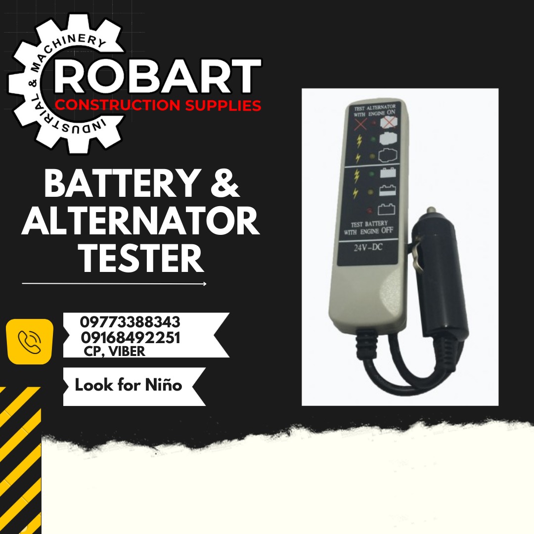 BATTERY & ALTERNATOR TESTER, Commercial & Industrial, Construction