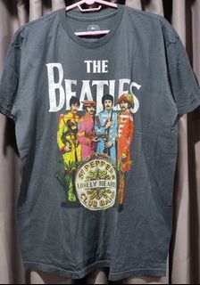 Beattles Gray Screen Print Tee XL Like New
