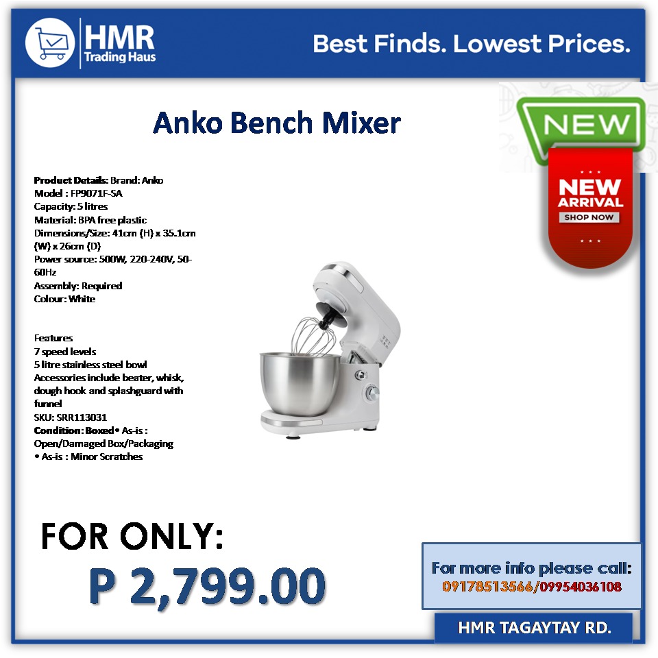 Bench Mixer, Furniture & Home Living, Kitchenware & Tableware, Bakeware