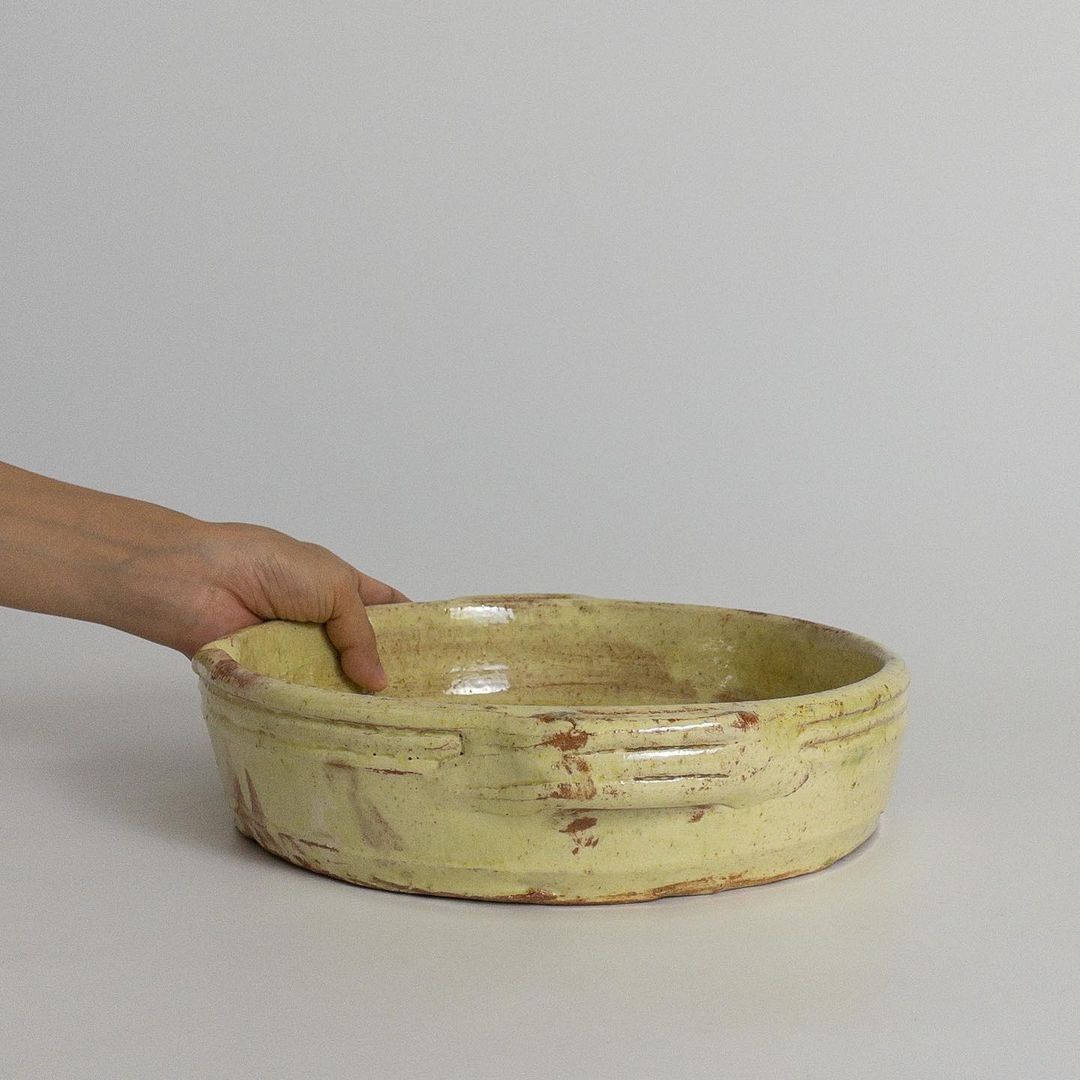 Big Stoneware dish/catch all dish/fruit tray, Furniture & Home Living