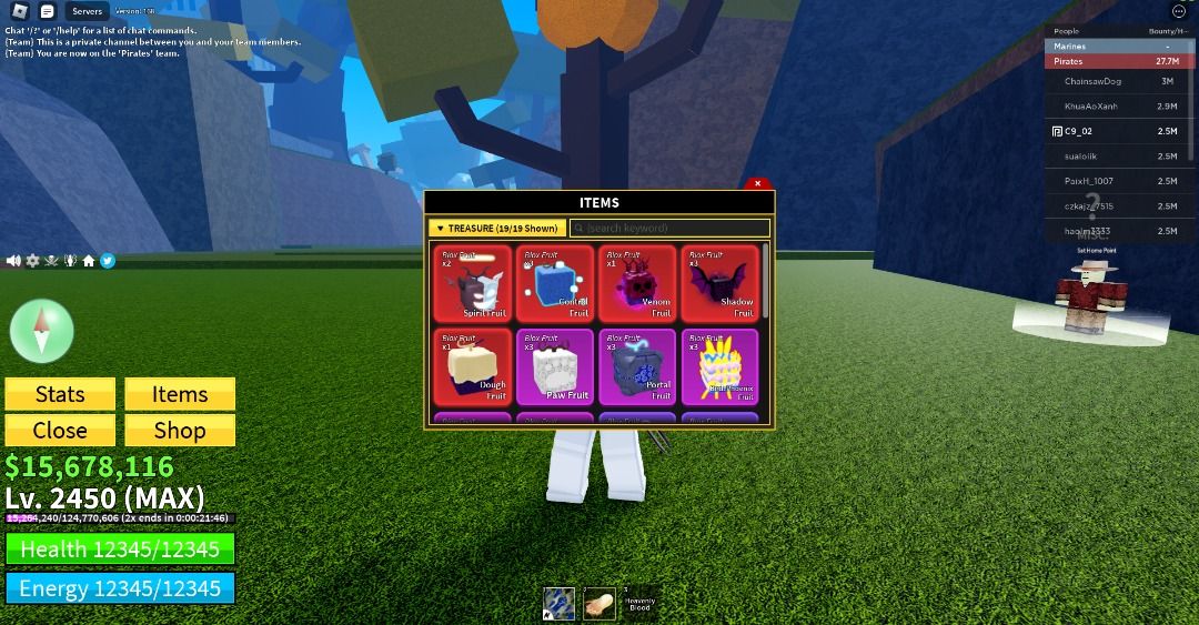 Roblox Blox Fruit - Devil Fruits | LV700+ Required | 2nd Sea | Fast Delivery