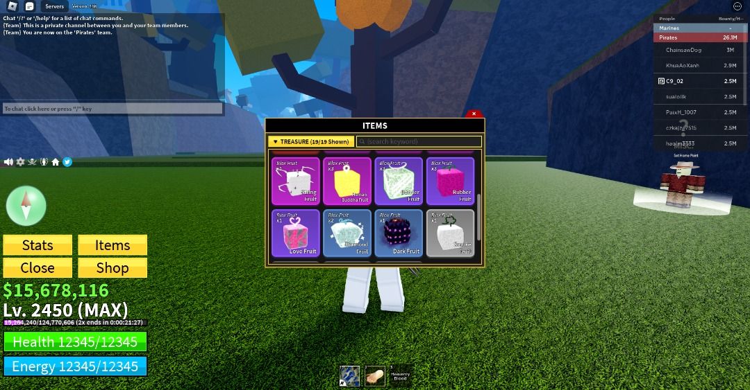 Roblox Blox Fruit - Devil Fruits, LV700+ Required