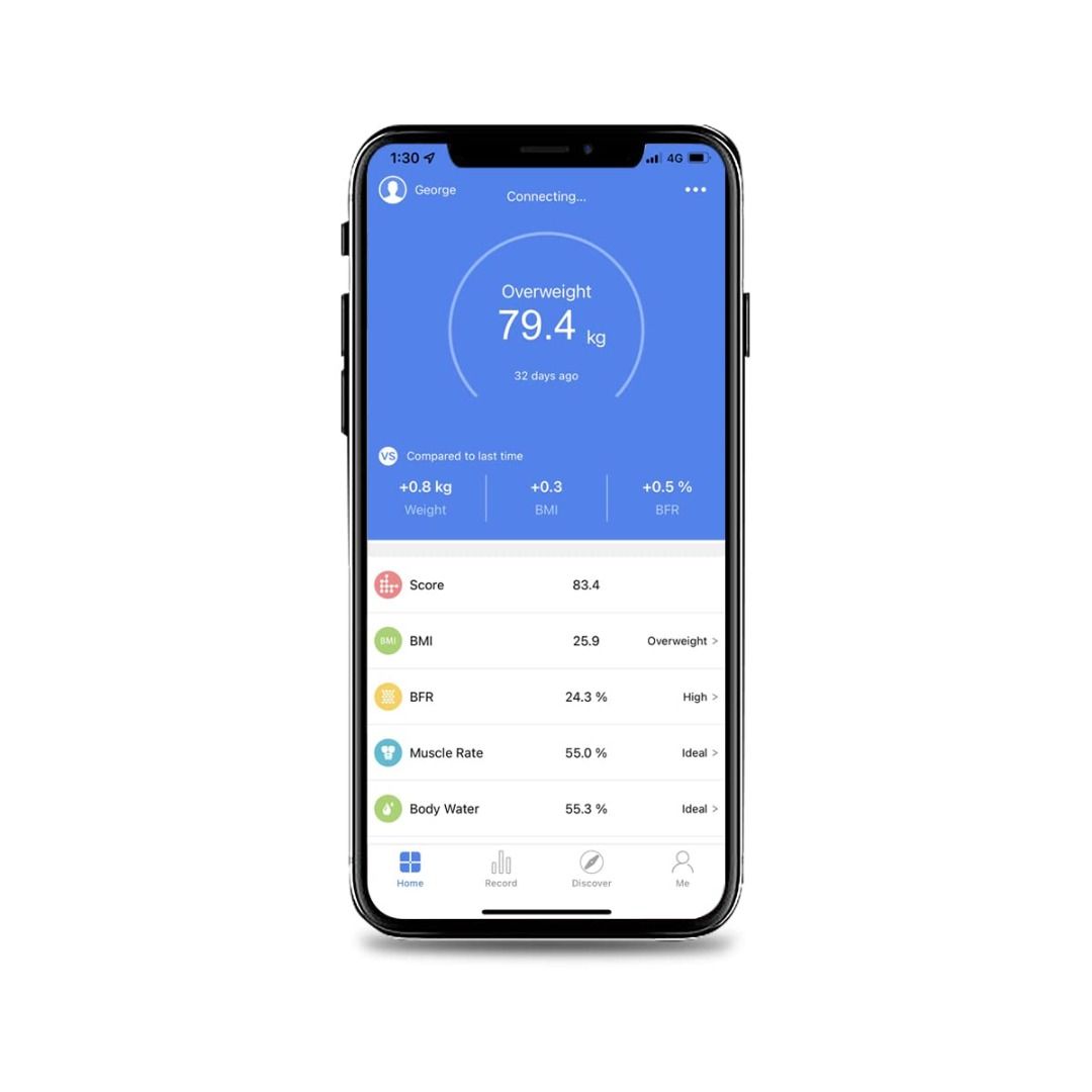 Bluetooth Body Fat Scale Digital Bathroom Scales iOS Android app ...