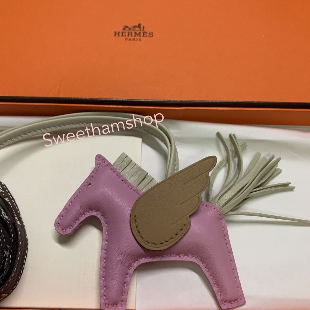 BNIB AUTHENTIC HERMES RODEO PEGASE PEGASUS PM MAUVE CHAI CRAIE CHARM PINK  Bolide is 800,000 if you ask again this is the price, Luxury, Bags &  Wallets on Carousell