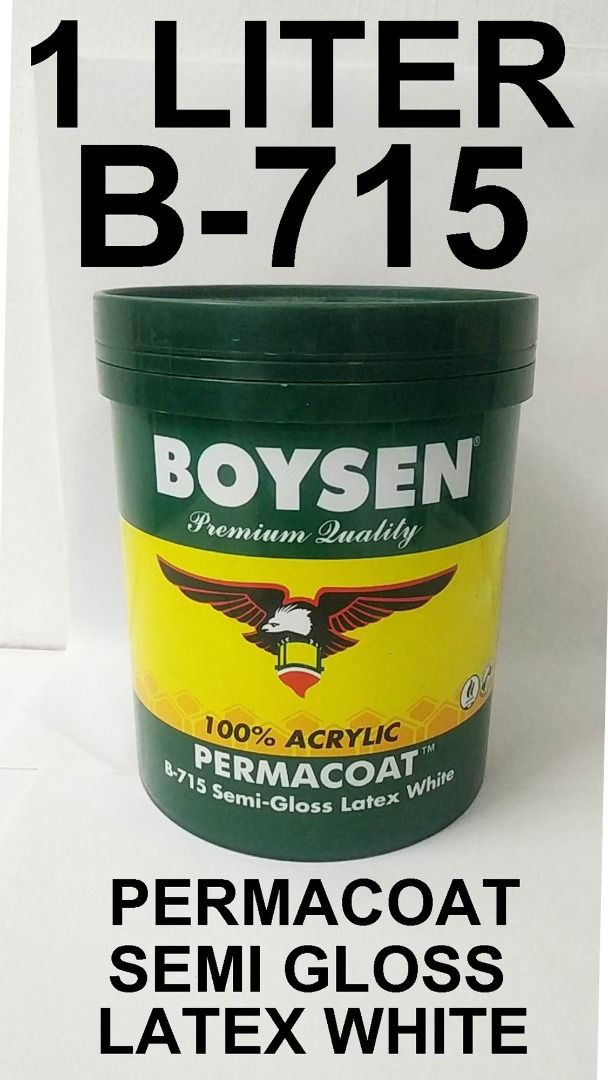 BOYSEN PERMACOAT B 715 SEMI GLOSS LATEX WHITE ( 1 LITER