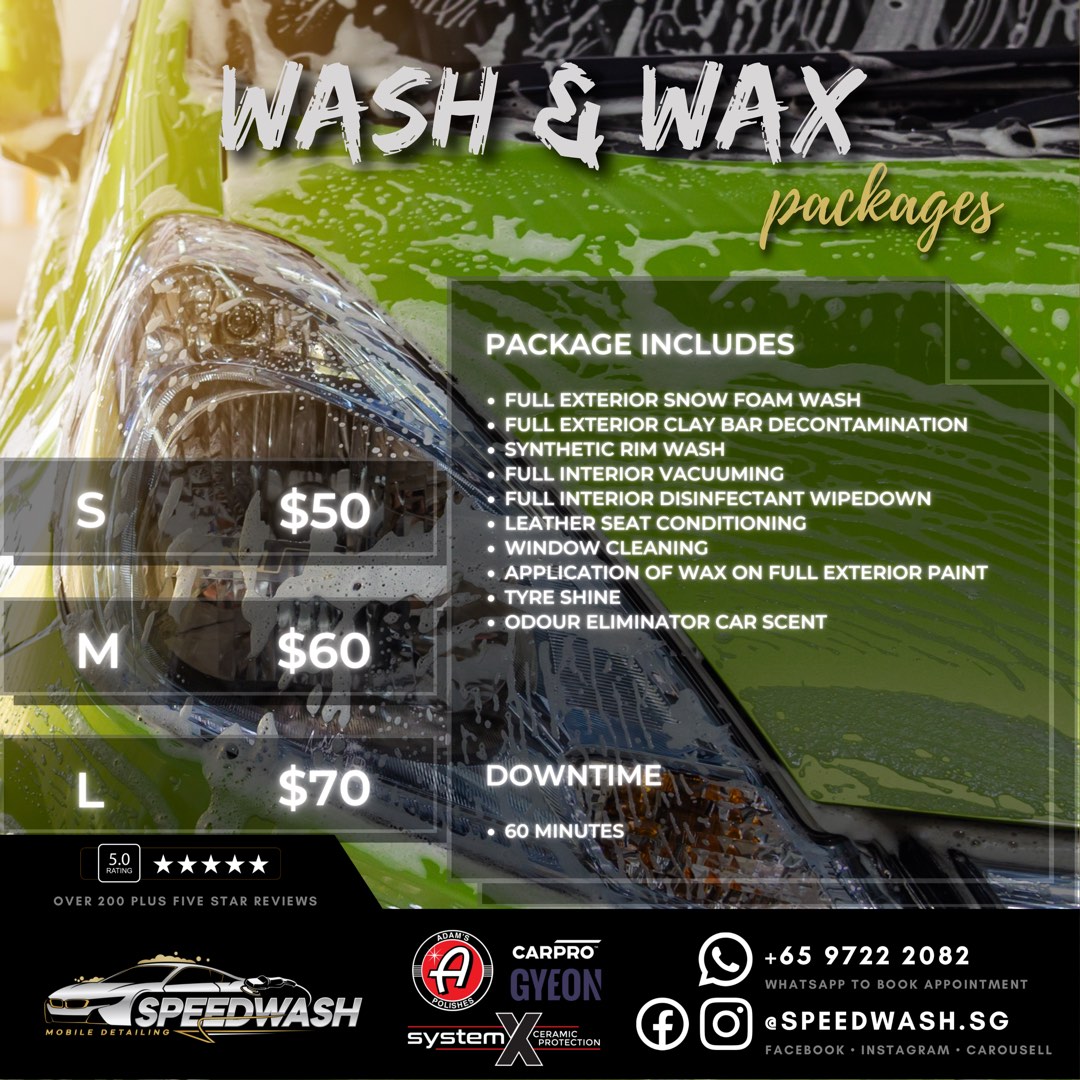 Car Wash & Wax Car Wash Service Mobile Service , Car Accessories