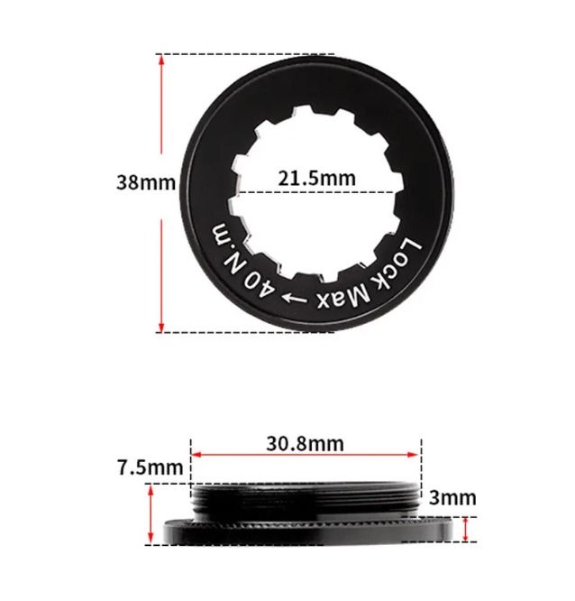 Centerlock Rotor Lock Ring, Sports Equipment, Bicycles & Parts, Parts ...