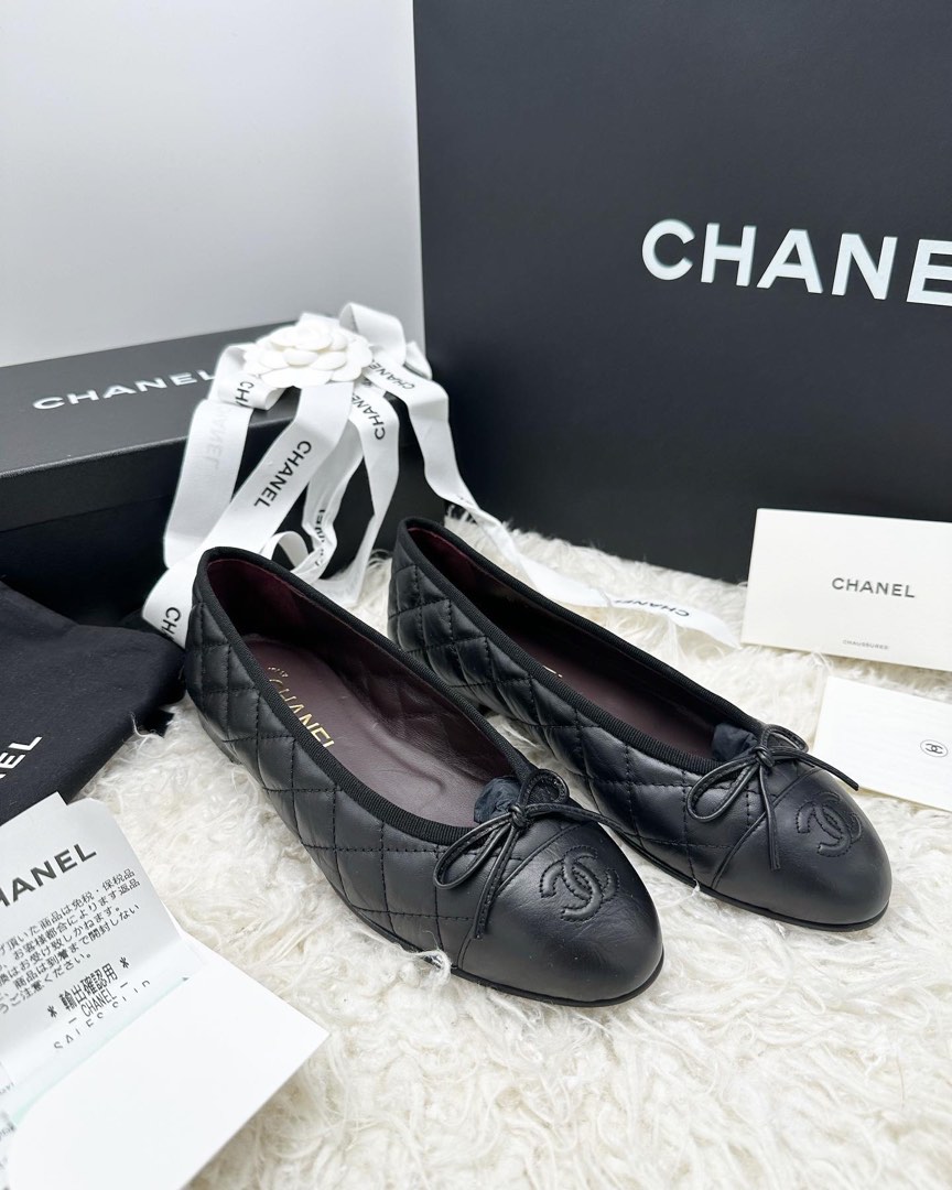 Chanel ballerina black online