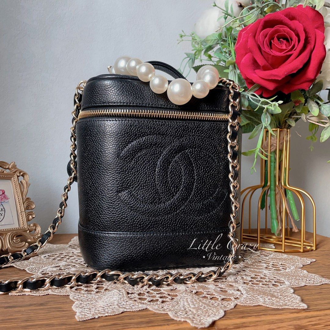Chanel vintage vanity case bag pouch Carousell