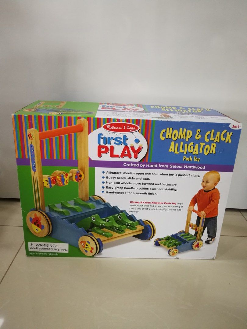 Chomp Clack Alligator Push Toy Hobbies Toys Toys Games on