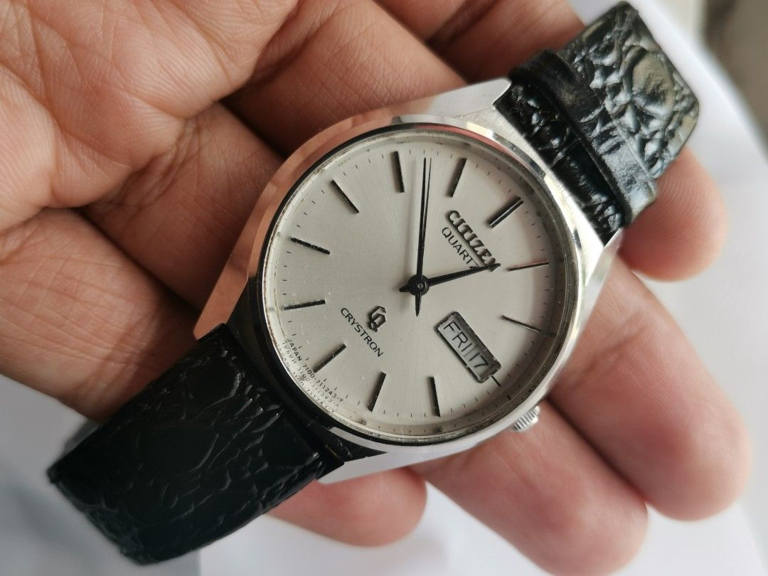 Citizen Crystron Watch Men s Fashion Watches Accessories