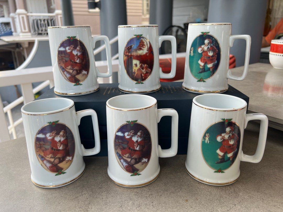 Coca-Cola Coke Christmas Mugs (Category: Coffee & Tea Tableware) located in Quezon City. Submitted by jularbs (Listing ID 1215847117, Image 1). Description: Set of 6 mugs - 1000.