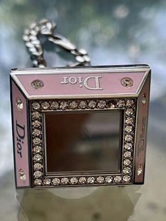 Vintage Y2k Christian Dior Princess Lip Gloss Ring Silver Pink 