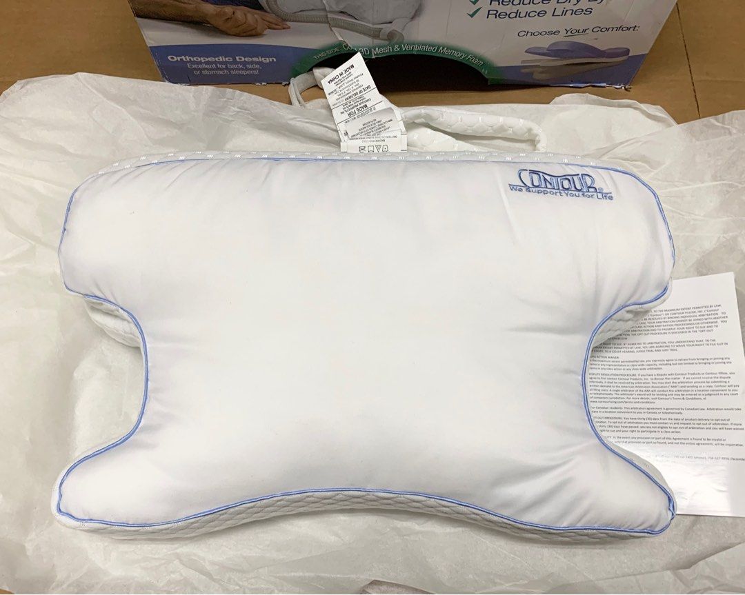 Contour CPAPMax 2-in-1 Cooling Plush CPAP Comfort Pillow - Reduce Air ...