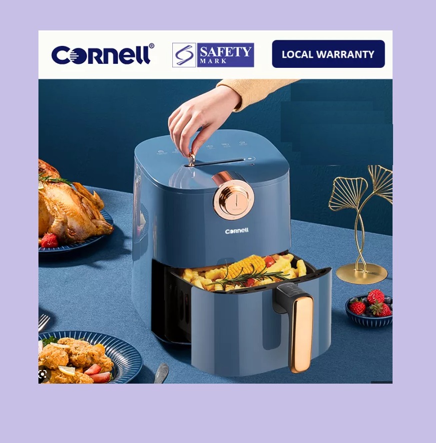 Cornell 3.5L Air Fryer with Detachable Basket Midnight BLUE Airfryer