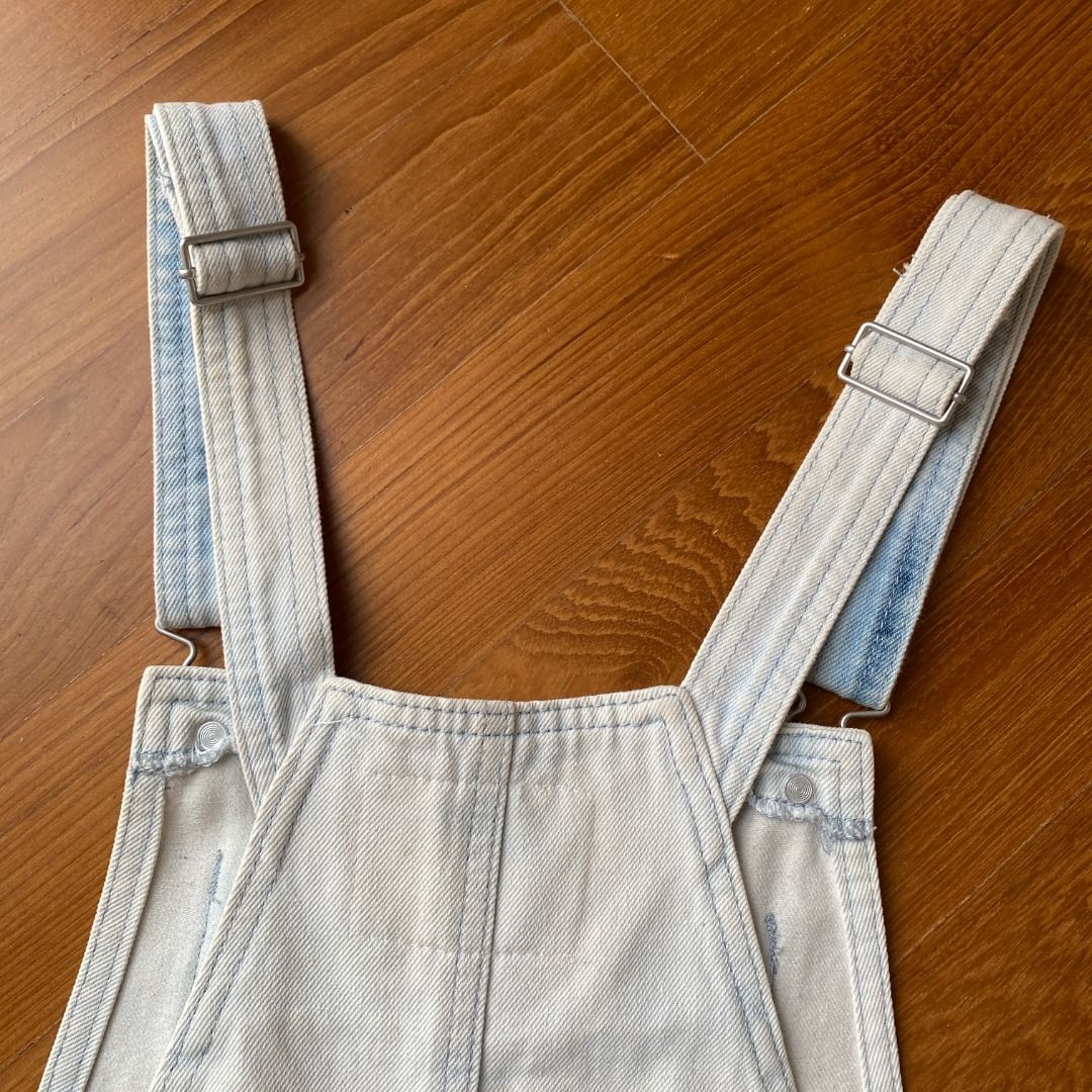 White washed outlet overalls