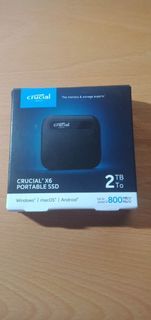 Crucial X6 2TB Portable SSD – Up to 800MB/s – USB 3.2 – External SSD Brandnew-sealed