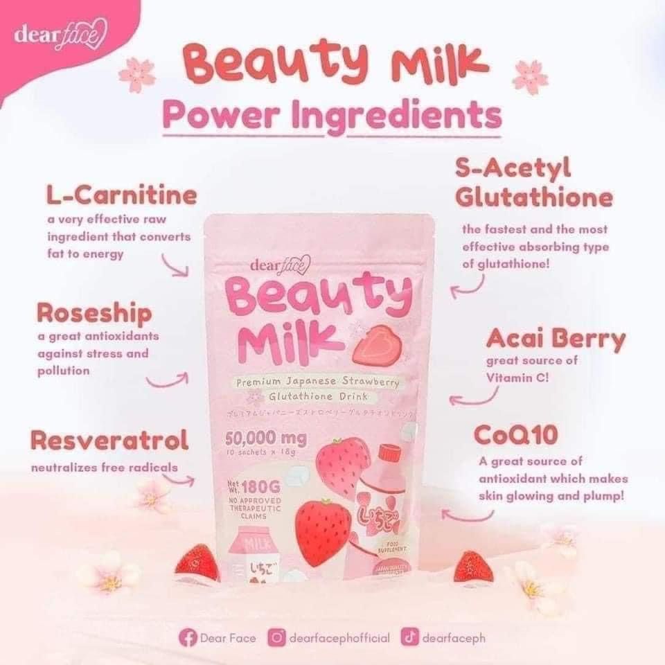 Dear Face Beauty Milk (Category: Health Food, Drinks & Tonics) located in Nasugbu. Submitted by bi.mnl (Listing ID 1215816495, Image 3). Description: .