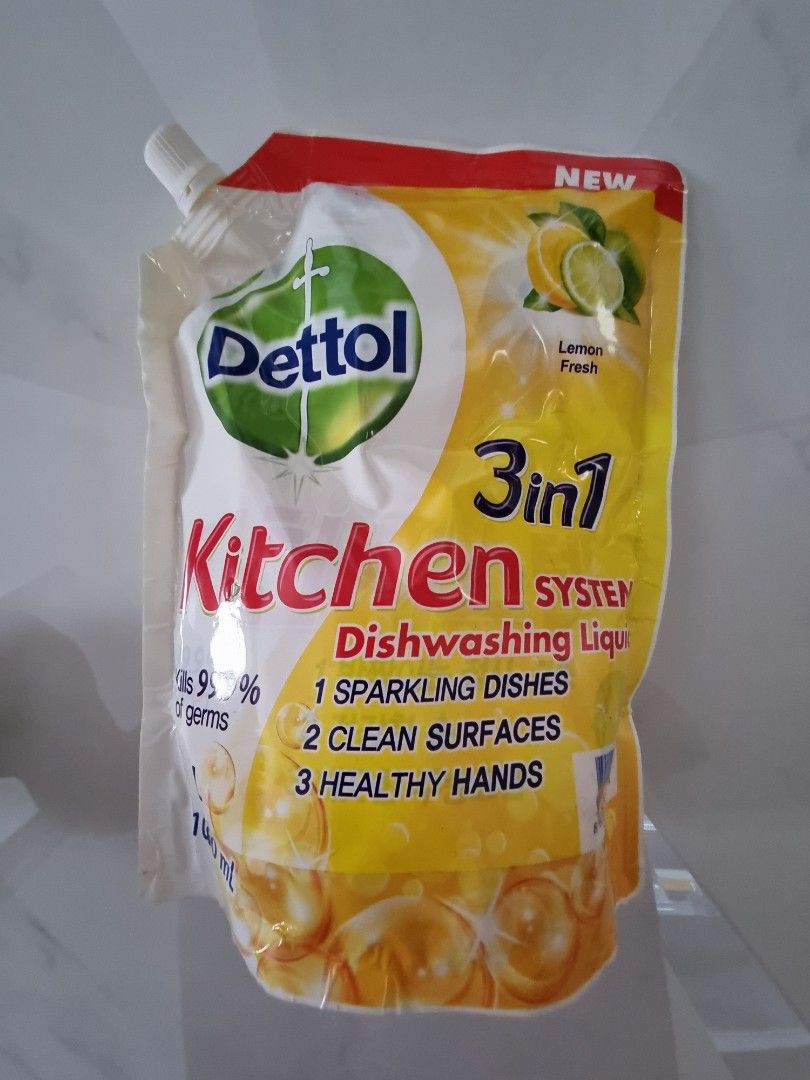 Dettol dishwashing liquid refill, Furniture & Home Living, Cleaning