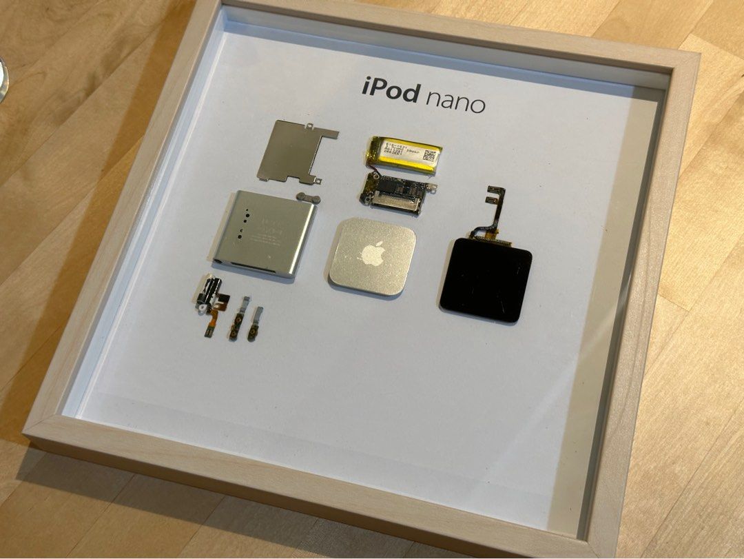 Disassembled Ipod Nano 4th Generation Art With Frame 