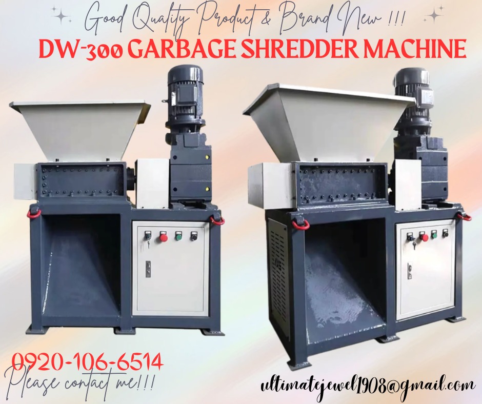 DW-300 Garbage Shredder Machine Waste Used Plastic Pet Bottle Crushing ...