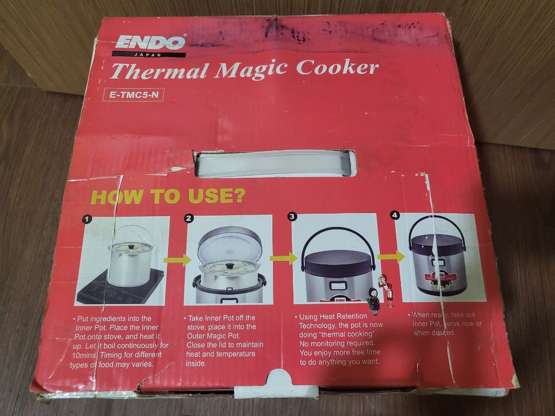 Endo Japan 5L Thermal Magic Cooker, TV & Home Appliances, Kitchen