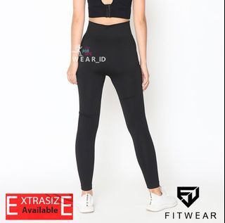 Fitwear - Legging Olahraga Wanita Ivy Gradasi Sea - Black, M