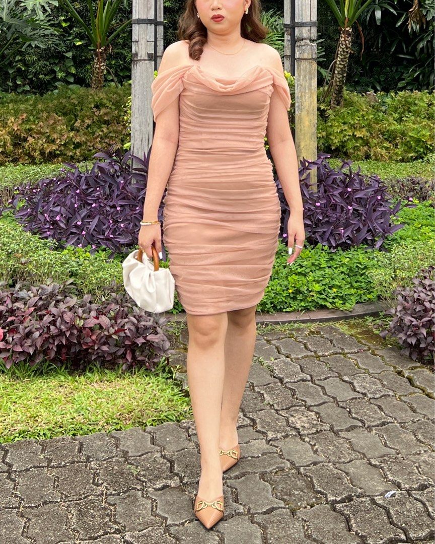 FOR RENT MOCHA FORMAL GRADUATION DRESS