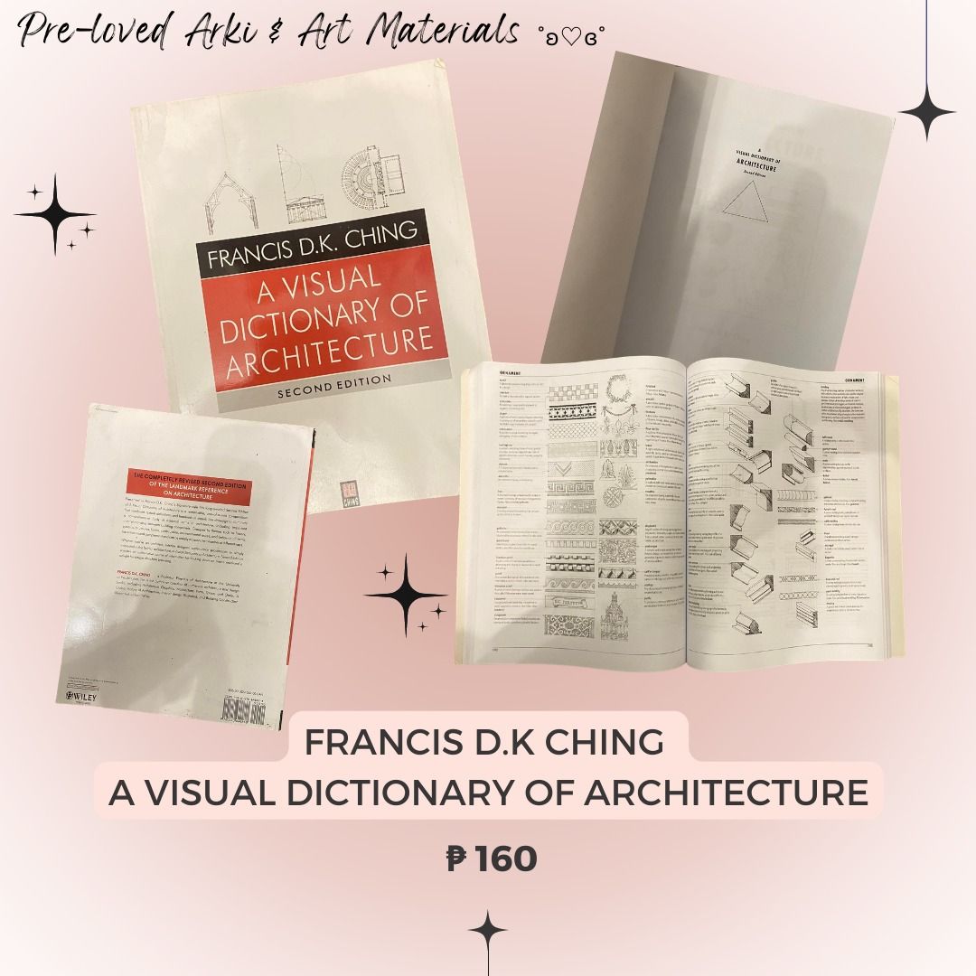 FRANCIS D.K CHING A VISUAL DICTIONARY OF ARCHITECTURE on Carousell