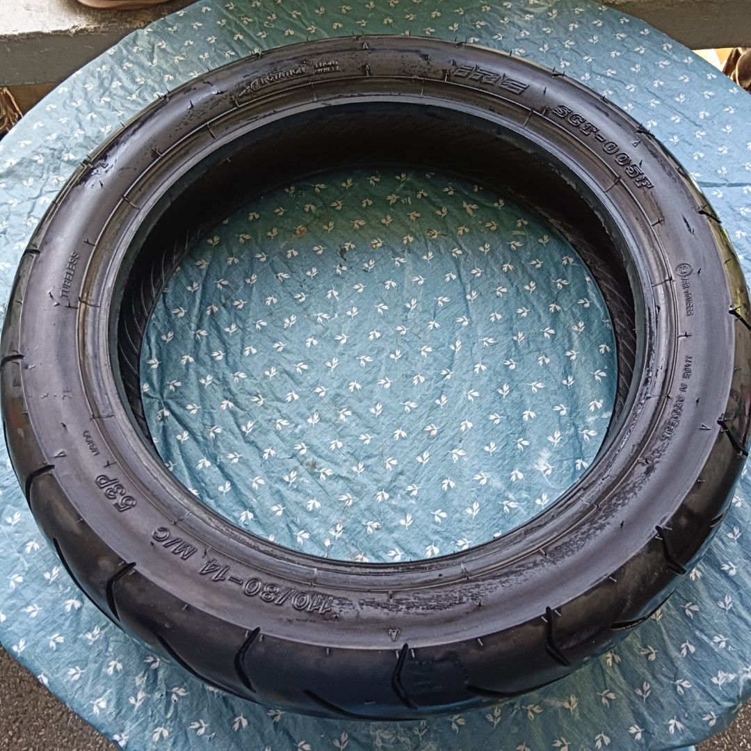 Front Tire (frm aerox) with free tire sealant on Carousell