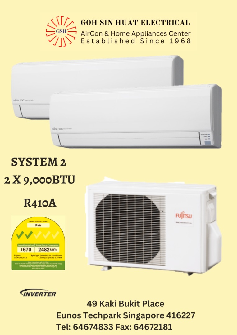 *NEW INSTALLATION* Fujitsu System 2 Inverter Aircon, TV & Home ...