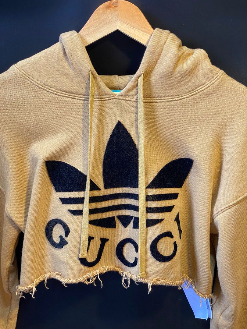Gold gucci hoodie discount