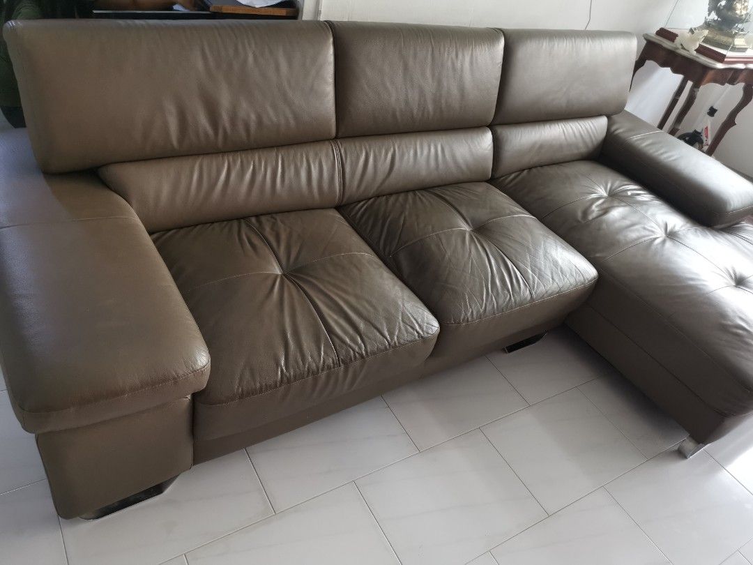 Real Leather Sofa Seater Chair Maltapark, 57 OFF