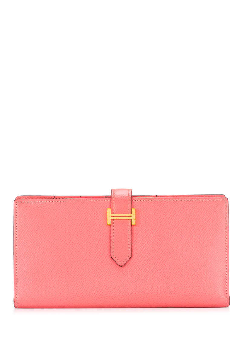 Hermes pink wallet store