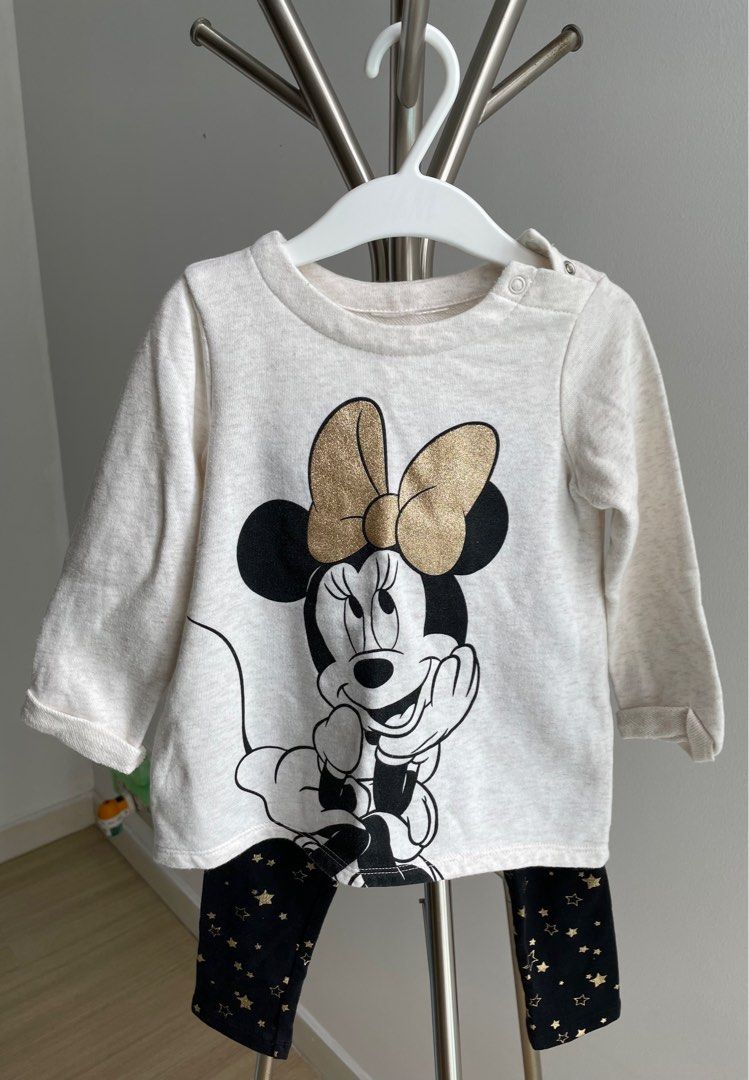 H M Minnie Mouse Long Sleeve Set 12 18 Months Babies Kids