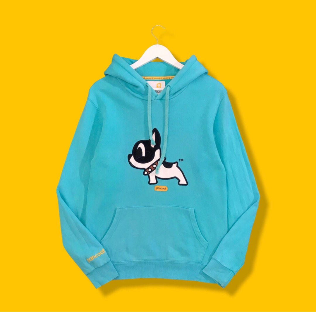 Hoodie Pancoat Puppy, Fesyen Pria, Pakaian , Atasan di Carousell