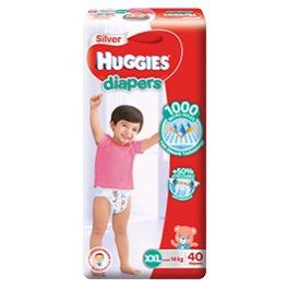 Huggies XXL Diapers (3 x 40), Babies & Kids, Bathing & Changing