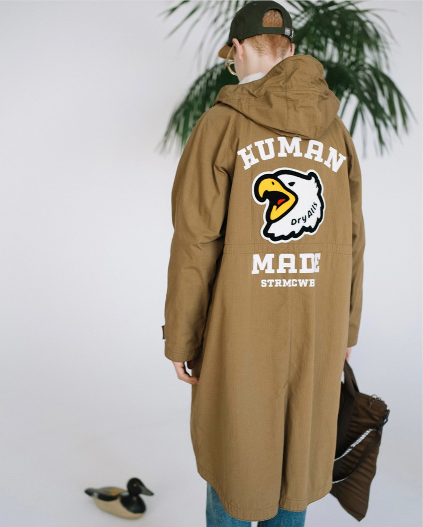 新品 HUMAN MADE coat Military Hooded Coat-