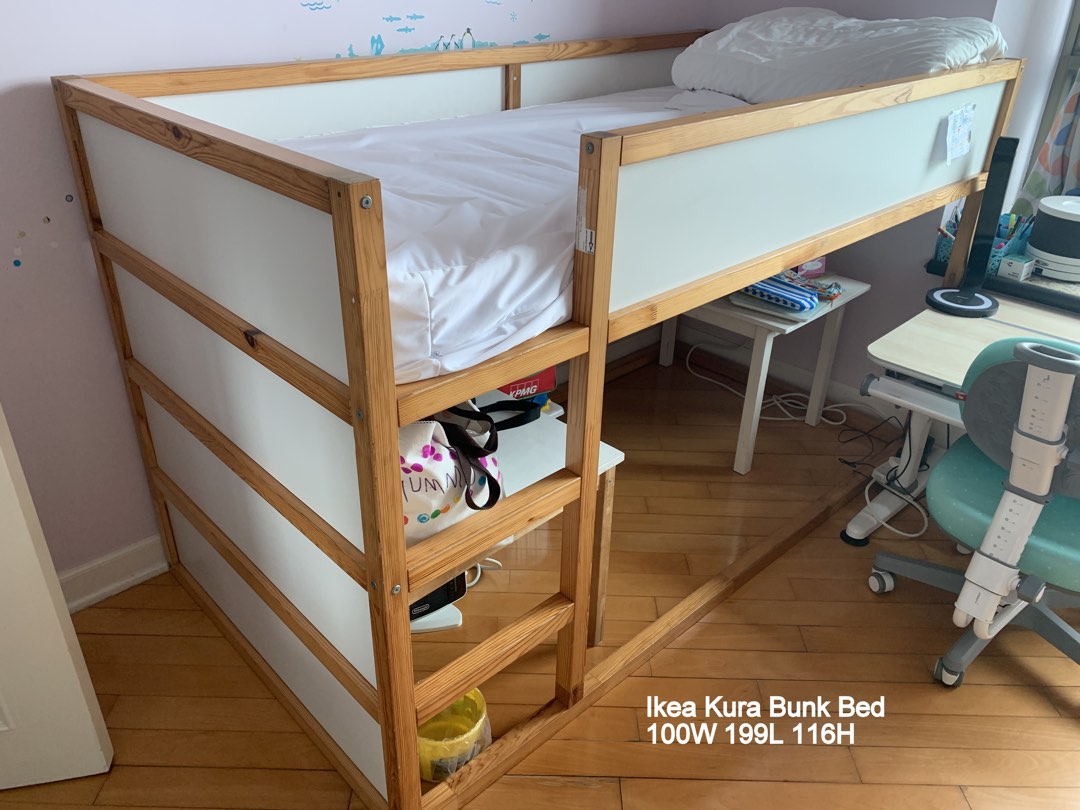 IKEA Kura Bunk bed, 傢俬＆家居, 傢俬, 床架及床褥 Carousell
