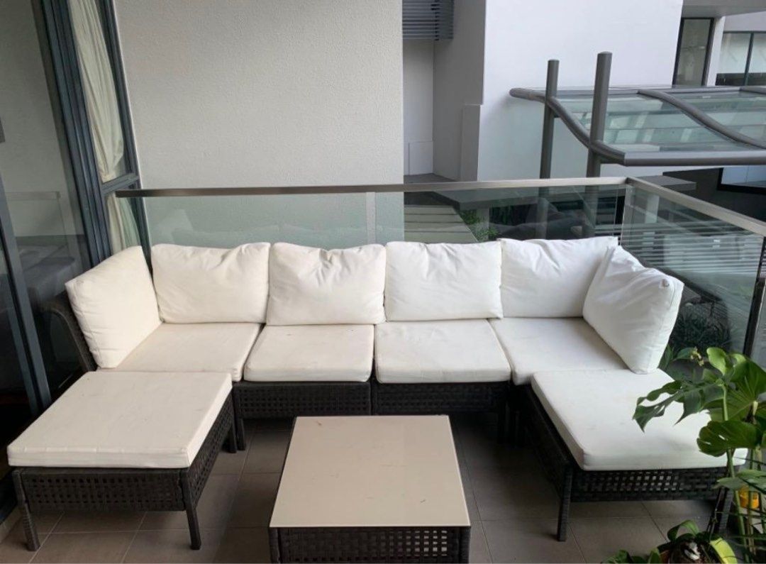 IKEA outdoor sofa 6 lounger set, Furniture & Home Living, Outdoor