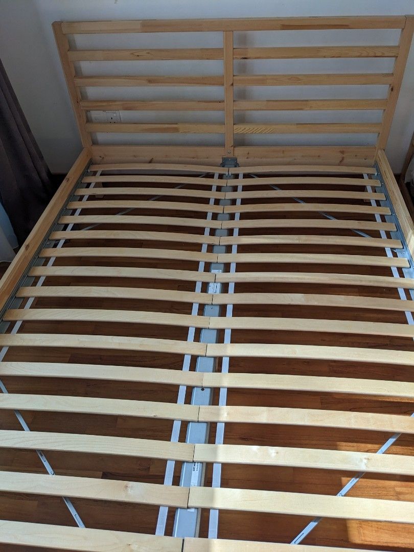 IKEA TARVA BED FRAME + BED SLAT, Furniture & Home Living, Furniture