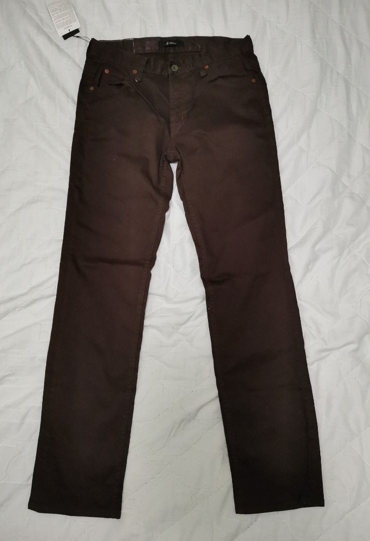JOHNBULL | Choco Brown Pants (Category: Jeans) located in Lapu Lapu. Submitted by nervecloset (Listing ID 1215785021, Image 2). Description: JOHNBULL | Choco Brown Pants Made in Japan Large on tag.. Fits 32 Actual measurements posted Brandnew with tag 1650 + sf.