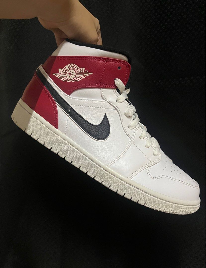 Jordan 1 Mid Gym Red Vans X Off white Men s Fashion Footwear