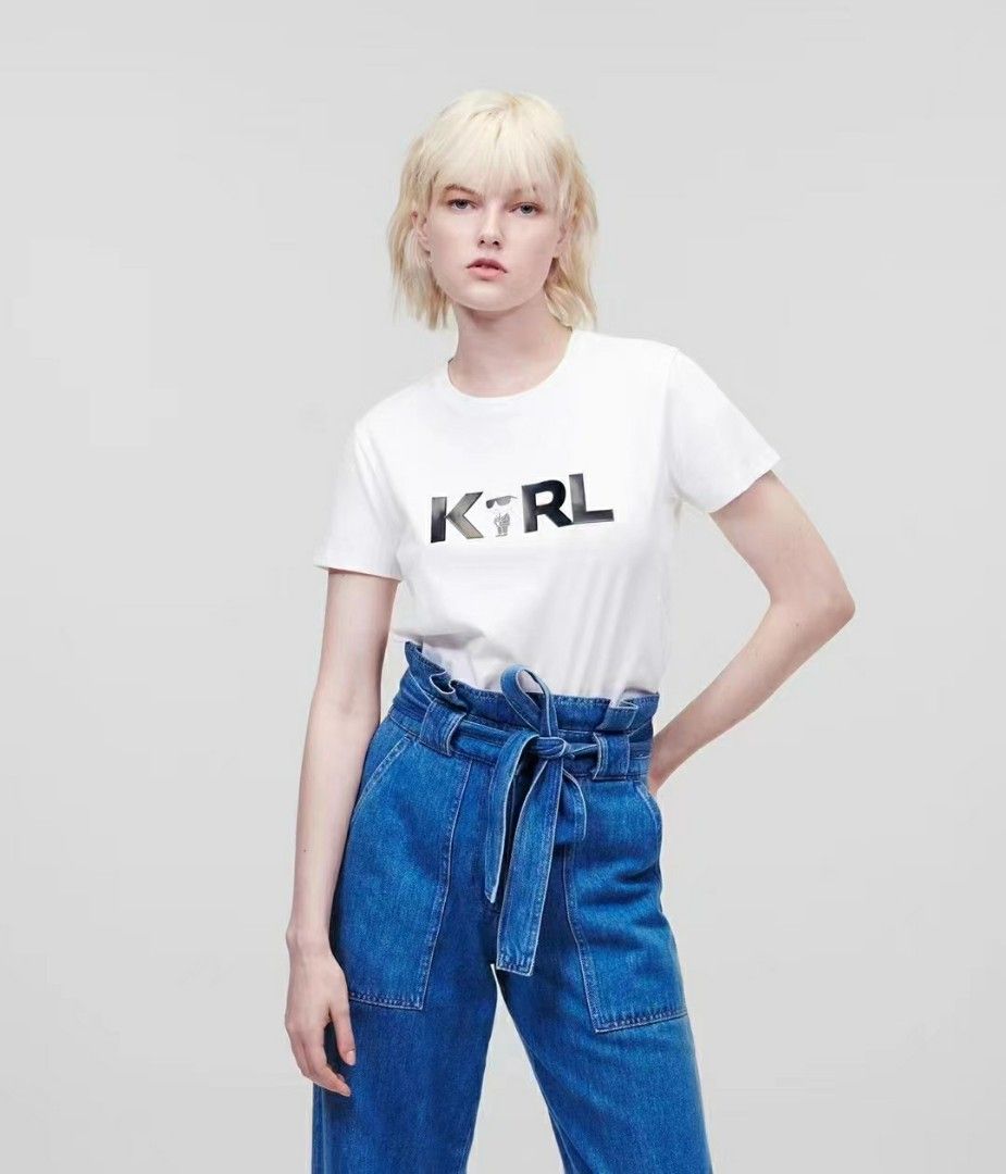 送料無用】 【美品】Karl Lagerfeld オリジナルテキスタイルの