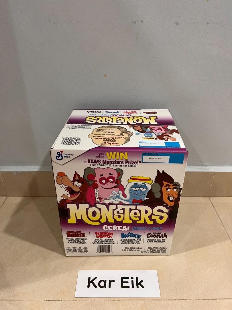 Kaws X Monster Cereal (Set of Four), Hobbies & Toys, Toys & Games on
